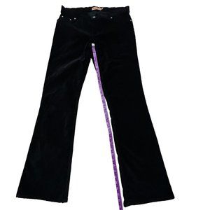 BISOU Bisou Black Velvet Jeans Pant Women's Size 6 EUC